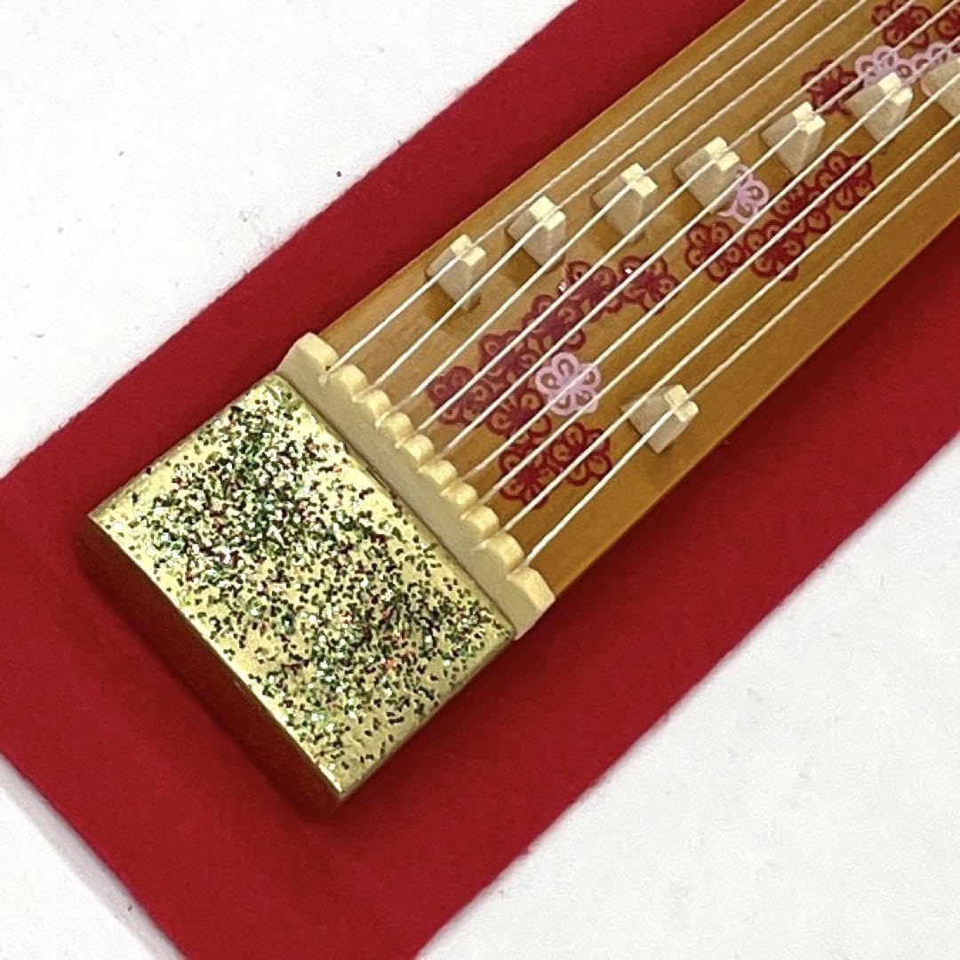 Amazon | ひな祭り 雛道具 花柄びわ&お琴セット | ひな道具 | おもちゃ